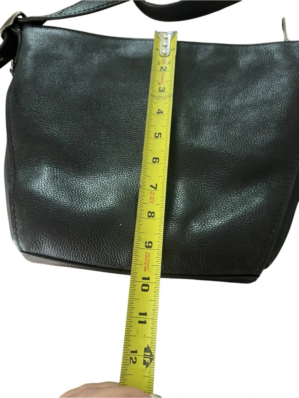 Coach Black Pebbled Leather Adjustable Crossbody
